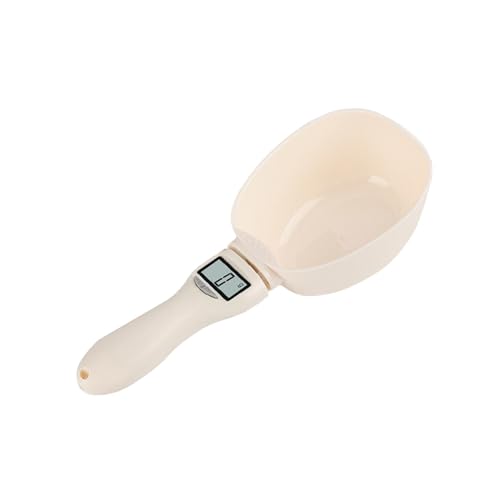 デジタル計量スプーン ペットフード ArcticDeer犬 猫 電子計量 取り外し可能 LCD 軽量 ホワイト ペット用品 犬用品