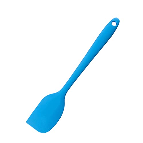 JeoPoom Silikon Spatel, Spatel Teigschaber, Teigschaber Silikon, Hitzebeständig, für Kochen, Backen und Rühren, Spülmaschinenfest und Leicht zu Reinigen(Blau)
