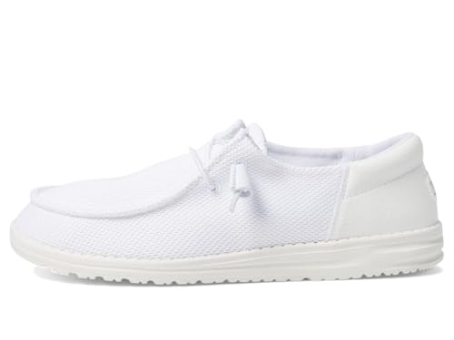 HEYDUDE Women's Wendy Funk Mono Casual Shoes, White, EU 41 / US M12W10