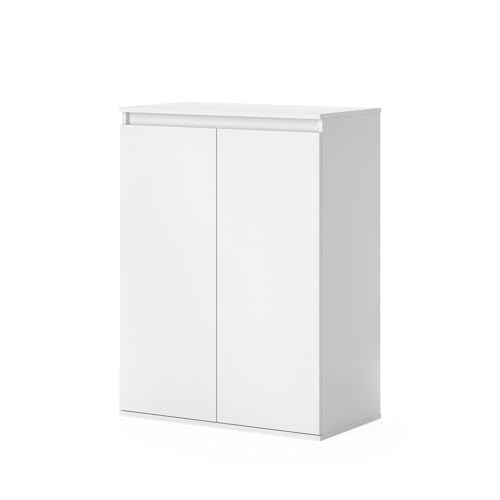 Vicco Kommode Claus, Weiß, 74 x 99.6 cm mit 2 Türen Vicco Kommode Claus, Weiß, 74 x 99.6 cm mit 2 Türen