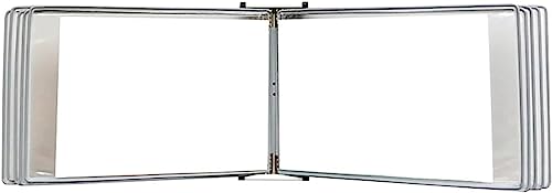 Expositor de Pared A4, Soporte Gris para catálogos, Sistema de Referencia para organizar Archivos, Organizador de Pared Compacto, para Uso en Oficina y Escuela.