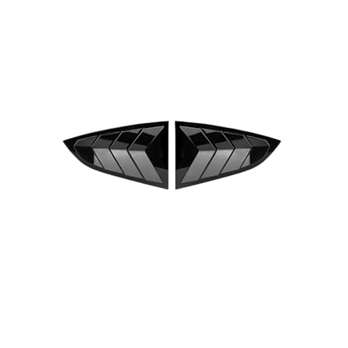 と互換性がある トヨタ GR86 対応 車用 リアルーバーウィンドウ サイドシャッターカバー スバル BRZ 2021 2022 2023 2024 ベントスクープ ABS カーボンファイバー アクセサリー(Gloss Black)