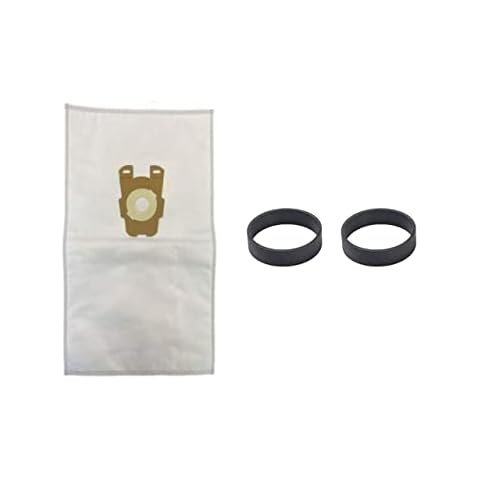 NorthShore Vacuum 6 Pack Replacement Bags to Fit Upright Style F Kirby Vacuums + 2 Belts. These Bags and Belts are Compatible with Avalir, Sentria I, II, G10, G10D, G10E. Cover