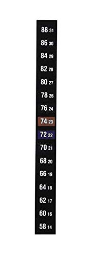 Digi-Sense AO-09037-19 Digi-Sense Reversible 16-Point Vertical Temperature Label (Pack of 10)