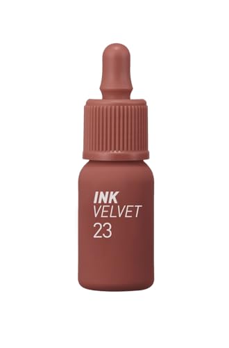Peripera Ink the Velvet Lip Tint - High Pigment Color, Longwear, Weightless, Not Animal Tested, Gluten-Free, Paraben-Free (23 NUTTY NUDE, 4g)