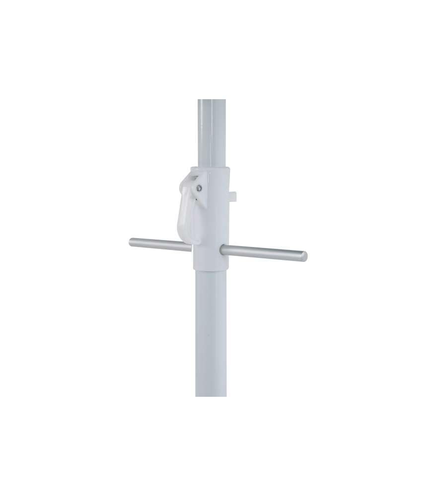 Ombrellone da Spiaggia Doppio Tetto, 240 cm, Blu Navy-Light Blue, Protezione UV50+, Alluminio