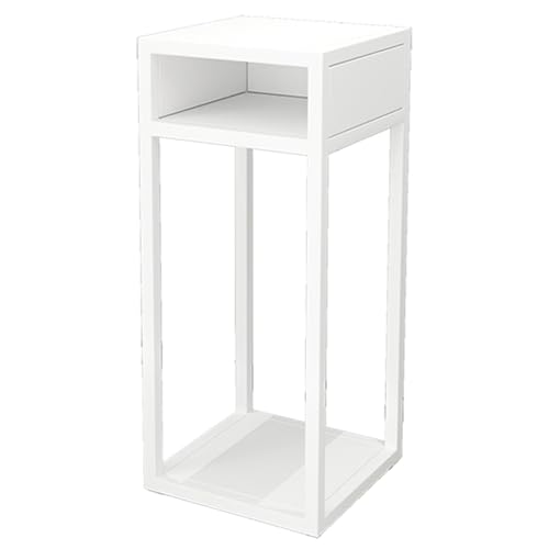 Support terrarium métallique stable anti-basculement blanc - 2