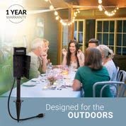 Black+Decker Garden Timer Stake With 6 Grounded Outlets - Waterproof Outlet Timer With 30-Minute Intervals For Lights, Tools - Outdoor Power Stake With Overload Protection - Premium Light Timers #TOP7