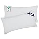 Barbons Kissenbezug 40x90 Weiss 2er Set – 165 g/m² Oeko-TEX Zertifiziert Kopfkissenbezug 100% Jersey Baumwolle weiche Kissenbezüge Kissenhülle mit Reißverschluss (40x90-Weiss)