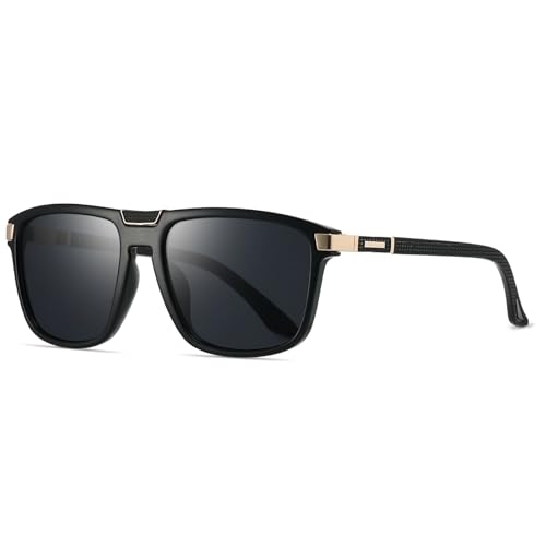 Image of Xpectrum Retro Rectangular Square Sunglasses for Men Women Vintage 70s 80s Mobster Gangster Style Rectangle Shades
