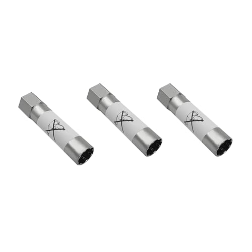 Image of 3 Pcs 8-Spline Lug Nut Key Lock Tool 65100 for Cars 13 /16'' Hex, Wheel Lock Key Replacement for Spline Lug Nuts