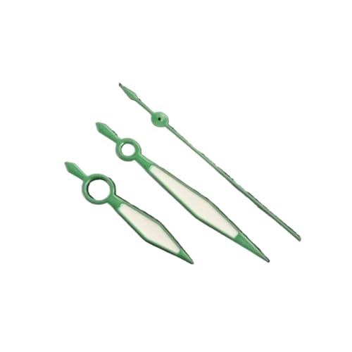 Aiguilles NH35 argentées avec C3 vert lumineux pour modding montre automatique Seiko