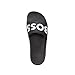 BOSS, Aryeh Slide Sandals, Dark Black, 10