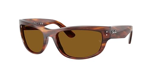 Ray-Ban RB2289 Sunglasses Bundle: RB 2289 MEGA BALORAMA 954/33 Striped Havana/Brown Crystal Standard and Universal Anti-slip Silicone Leash