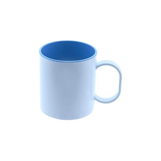 Wonduu Taza Plástico Con Interior De Color Para Sublimación Azul