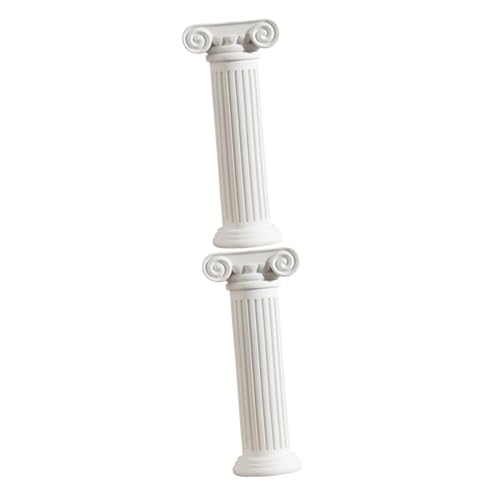 VICASKY 2 Pièces Vase Colonne Romaine Résine Décoration Vintage pour Mariage Centre de Table Floral Support Fleurs Artificielles Guide de Route pour Allée et Jardin