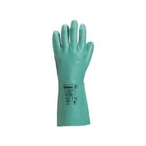 Venitex Men's 2 x Pairs Nitrile Work Safety Gloves With Cotton Flock Lining Size 8.5 (Medium)