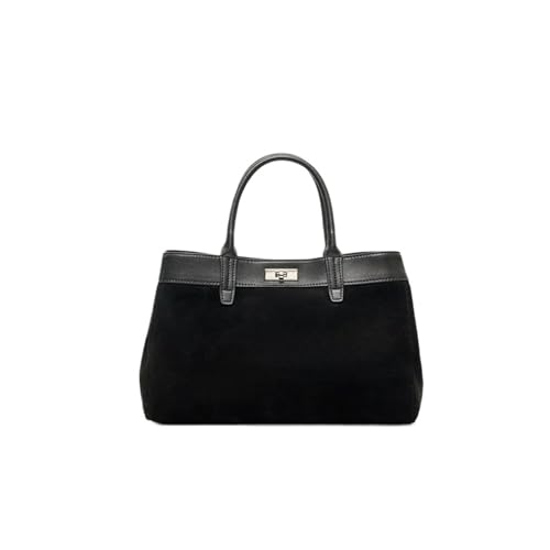 Sac fourre-tout en cuir idéal pour le travail de bureau style rétro élégant à poignée