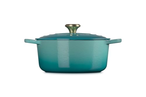 Image of Le Creuset Enameled Cast Iron Signature Round Dutch Oven, 5.5 qt., Riviera