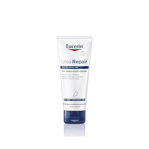 Eucerin UreaRepair Crema de Pies 10% Urea (100 ml), hidratación 4...