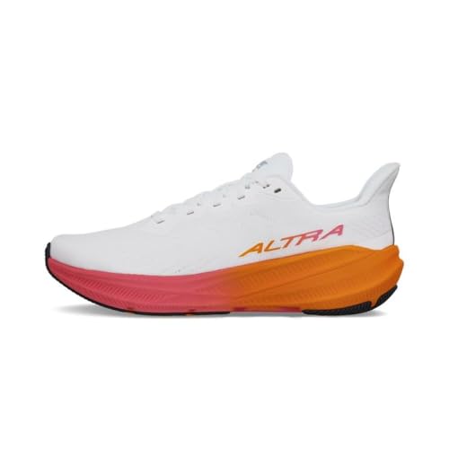 ALTRA Women's Experience Flow 2 Road Running Shoe, White/Orange, 9