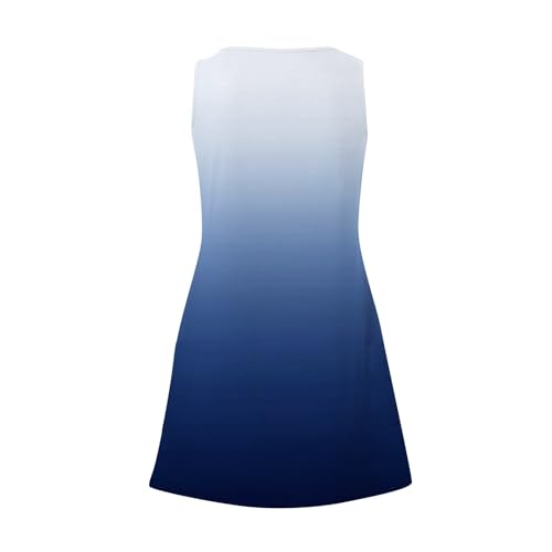 Image of Summer Dresses for Women 2026 Casual V Neck Sleeveless Sundresses Boho Beach Tank Dresses with Pockets