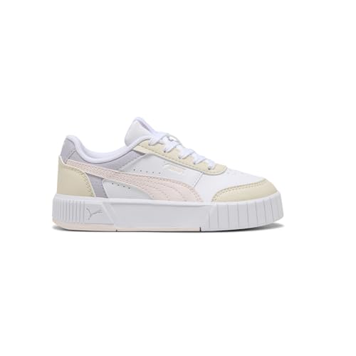 PUMA Kids Girls Carina Mia Lace Up Sneakers Shoes Casual - White