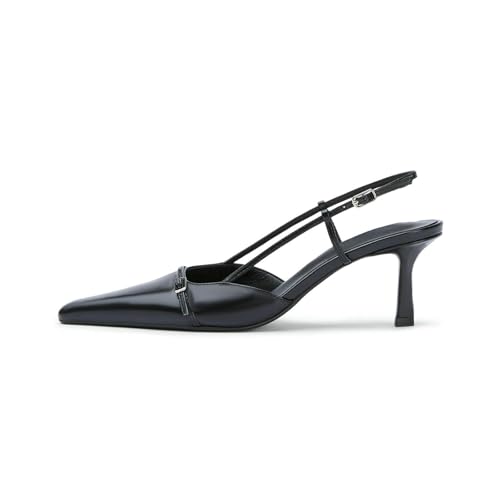 Image of MAVMAX Slingback Heels for Women Kitten Heels with Bow Pointed Close Toe Pumps Dress Party Heeled Sexy Wedding Shoes