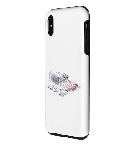 Image of RAM Card Wireframe Computer Motherboard IT Tech Geek Nerd Case for iPhone XS Max
