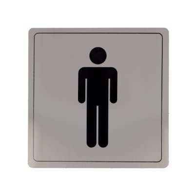 Amig - Placa Simbolo 101-140X140 Acero Inoxidable Display