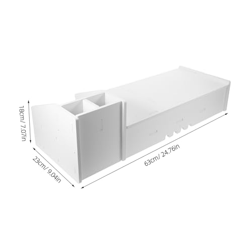 Support écran ordinateur avec rangement intégré pour bureau - 3