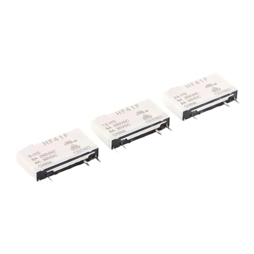 Relais de puissance HF41F haute durabilité 12V DC 6A pour automatisme exigeant