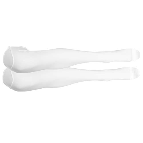 NuVein Surgical Stockings, 18 mmHg Recovery Support for Embolism Risk, Medical Unisex Fit, Thigh High, Open Toe, White, Medium