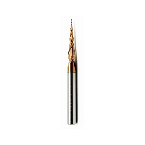 Hwaynct Tapered Ball Nose End Mill, 1/4” - 3”, 0.25mm Radius (HRC55) – Precision CNC Bit for Professional Finishing on Hard Metals, Wood, and Plastic