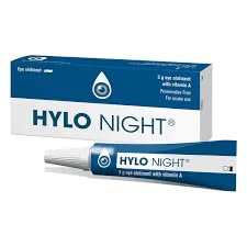 Night Eye Ointment - Preservative & Phosphate-Free Eye Cream for Dry Eyes While Sleeping 5g