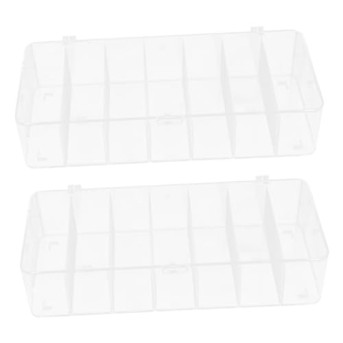 Tofficu 2 Piezas Caja De Almacenamiento Con Tapa Recipientes De Té Para Bolsitas De Té Cajón Organizador De Bolsitas De Té Organizador De Jarabe De Café Lata De Café El Plastico