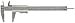 Mitutoyo 531-128 Vernier Calipers, Stainless Steel, for Inside, Outside, Depth and Step Measurements, Inch/Metric, 0"/0mm-6"/150mm Range, +/-0.0011"/0.03mm Accuracy, 0.001"/0.02mm Resolution, 40mm Jaw Depth