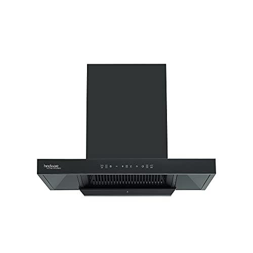 Image of Hindware Smart Appliances Atlanta 75 cm Chimney |1350 CMH | Auto Clean | MaxX Silence | Filterless | Touch Control, Motion Sensor | 10 Yrs Warranty on Motor & 2 Yrs on Product (Black, 32% Less Noise)