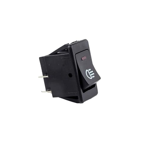Interrupteur à bascule LED ASW-17D rouge 12V 35A pour tableau de bord auto et camion