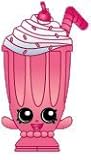 2014 SHOPKINS FIGURES Shopping Bag - MILLIE SHAKE #069 SEASON 1 - ULTRA RARE
