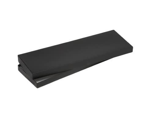 Feronia Packaging Gift Wrap Tie Boxes 14 x 4 1/2 x 3/4 Inch - 2 Pack (Black)