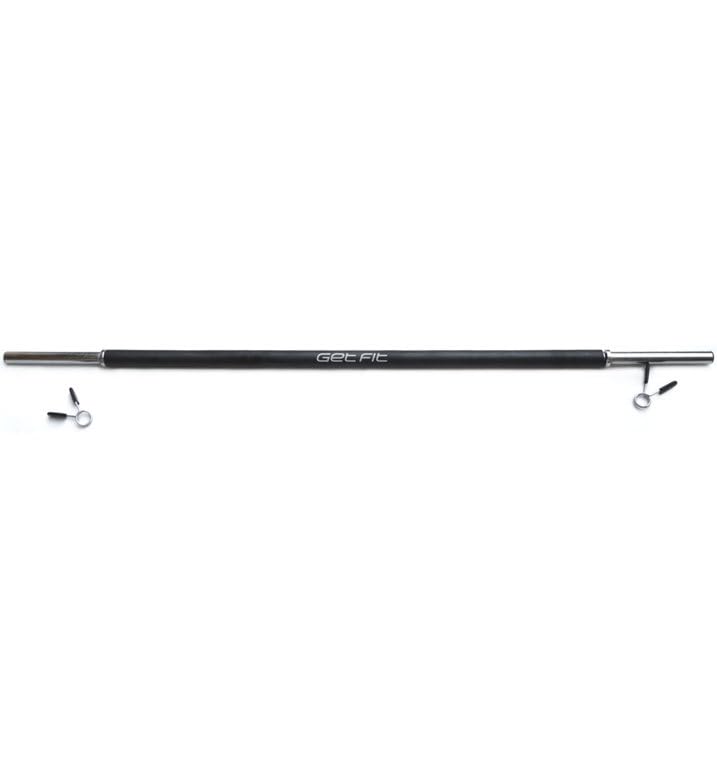 Kit Bilanciere Body Pump GetFit 20kg - Bilanciere 140cm, Dischi e Chiusure a Molla