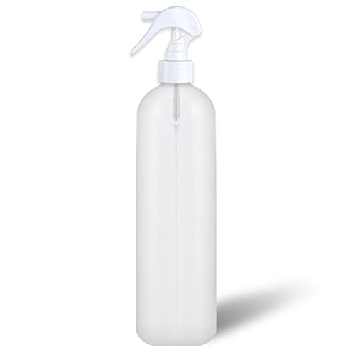 MoYo Natural Labs 8 oz Spray Bottles, Trigger Sprayer Empty Travel Containers, BPA Free HDPE Plastic for Essential Oils and Liquids/Cosmetics (Pack of 2, HDPE Translucent White)