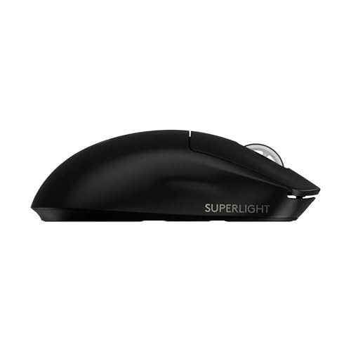 Image of Logitech G PRO X Superlight 2 Lightspeed Wireless Gaming Mouse, Lightweight, LIGHTFORCE Hybrid Switch, Hero 2 Sensor, 32.00DPI, 5 Programmable Buttons, USB-C Charging, PC & Mac - Black