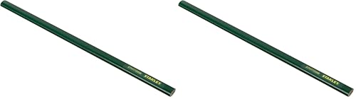 STANLEY STHT1-72998 Crayon de maçon 30 cm Corps Vert (Lot de 2)