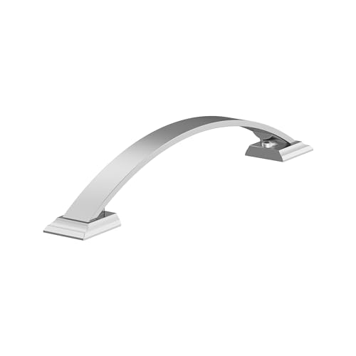 Image of Amerock BP2936426 | Polished Chrome Cabinet Pull | 6-5 /16 inch (160mm) Center-to-Center Cabinet Handle | Candler | Furniture Hardware