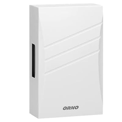 Orno BELIS Timbres para Casa Dos Tonos para Hogar con Transformador Incorporado Electromecánico Timbre Puerta 230v - 8v Blanco Dimensiones 50 x 106 x 170 mm