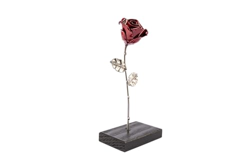 Forging Art Bcn Handmade - Rose Base (Red/Silver)