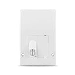 Internal Wall Socket Compatible with Virgin Media - 45° Angled Coaxial Outlet Box with 2GHz Isolator - F-Type Faceplate for TiVo, V6, Superhub Broadband & TV - White