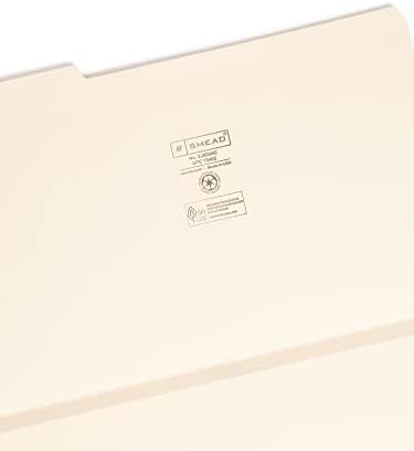 Smead dosya Klasör, güçlendirilmiş 1/3-Cut Tab, 1 – Boyut 1/5,1 cm Expansion, Legal, Manila, kutu başına 50 (15405) - Görsel 3